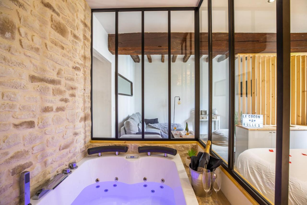 Cocon A Bulles Chic Vue Cathedrale Avec Spa-Jacuzzi Chartres Exterior foto
